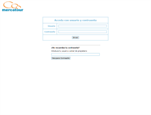 Tablet Screenshot of intranet.mercatour.com